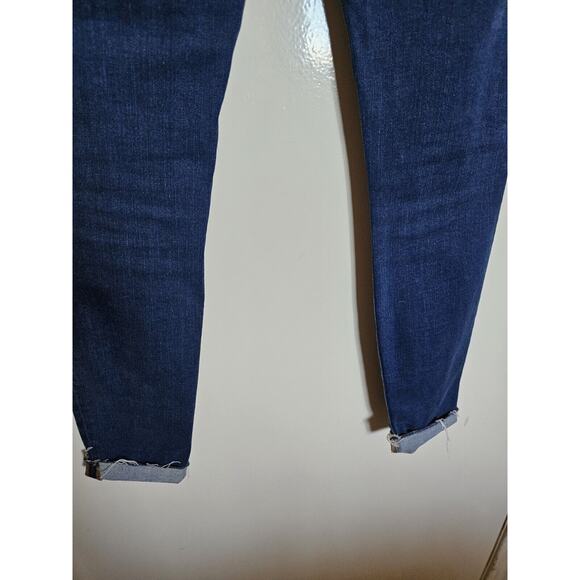 Frame Womens Le Skinny de Jeanne Crop Jeans Jerome Blue Size 27 Raw Hem - Picture 7 of 7